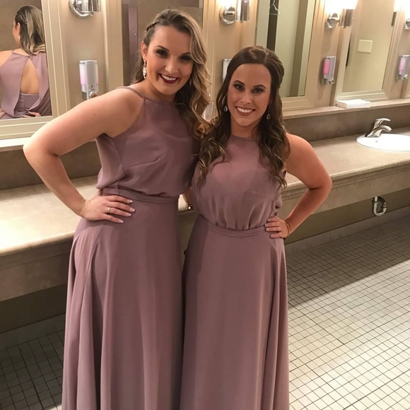 Bridesmaid dress, dusty rose, sorella vita, size 12 - Picture 6 of 6